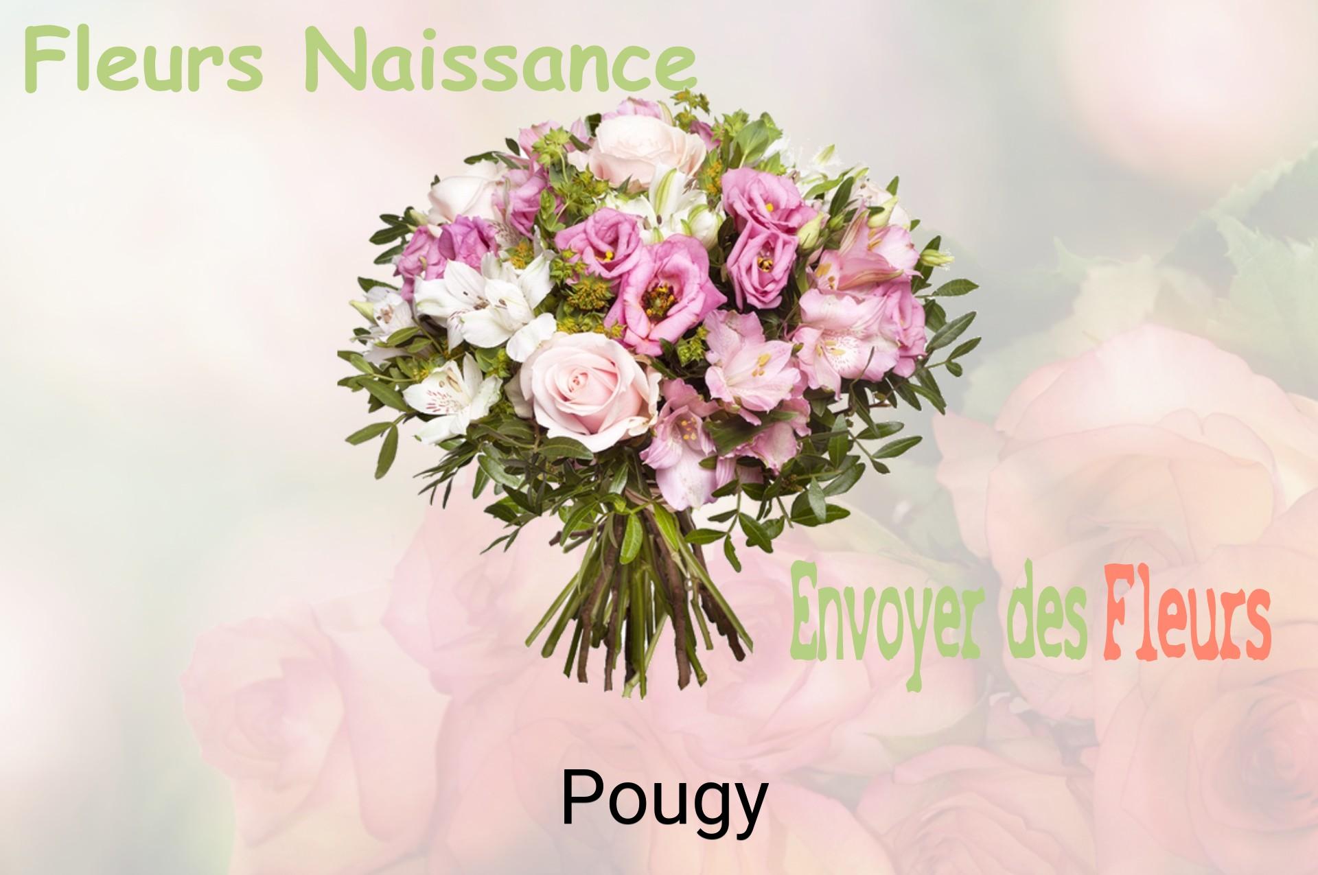 Bouquet de fleurs de naissance livré à Pougy